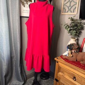 Vibrant Pink Sleeveless Dress